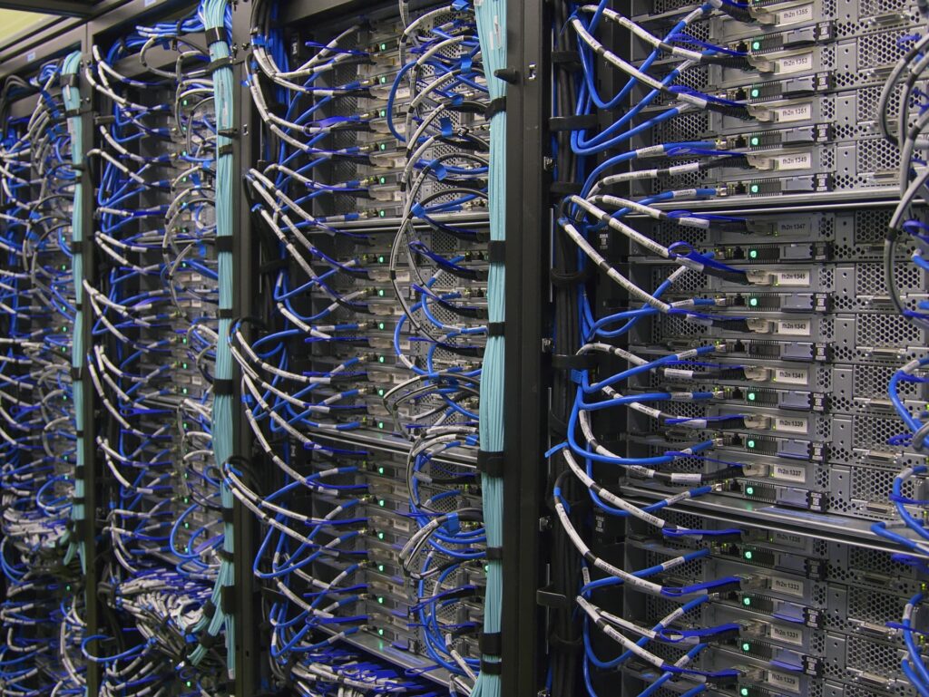 server racks cabling
