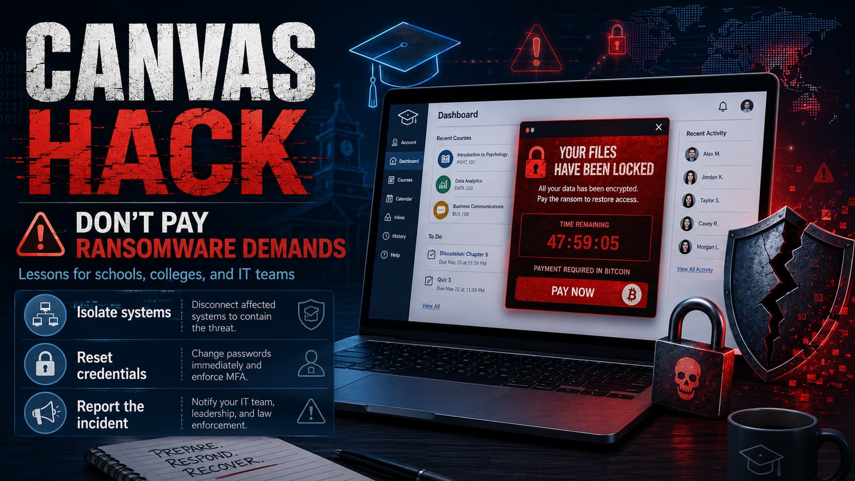 Canvas Hack: Don’t Pay Ransomware Demands