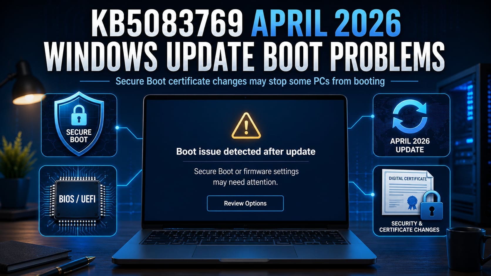 KB5083769 April 2026 Windows Update Boot Issues